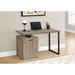 Latitude Run® Computer Desk, Home Office, Laptop, Left, Right Set-up, Storage Drawers, 48"L, Work, Metal Wood/Metal in Brown | Wayfair
