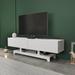 Wade Logan® Ayad TV Stand for TVs up to 72" Wood in White | 18.4 H x 63 W x 13.8 D in | Wayfair B7CEC38BDB524E2183F73638EAC1A921