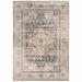 Blue/Gray 93 x 63 x 0.23 in Area Rug - Bungalow Rose Vikis Oriental Area Rug in Gray/Blue, Polyester | 93 H x 63 W x 0.23 D in | Wayfair
