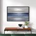 Beachcrest Home™ 'Silver Seascape II' by Michelle Matthews - Graphic Art on Canvas Canvas, Cotton in Blue/Gray | 8 H x 12 W x 0.75 D in | Wayfair