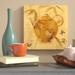 World Menagerie Asian Teapot IV Painting Print on Wrapped Canvas Canvas, Cotton in Green/Orange/Yellow | 12 H x 12 W x 0.75 D in | Wayfair