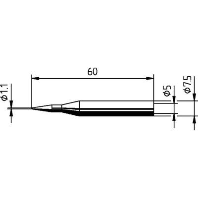 Ersa - 0172BD Lötspitze Bleistiftform Spitzen-Größe 1.10 mm Inhalt 1 St.