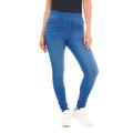 M17 Damen Women Ladies Trousers Pants with Pockets (12, Bright Blue) Denim Jeans Jeggings Skinny Fit Classic Casual Hose mit Taschen, leuchtendes Blau,