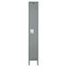 Hallowell Premium 1 Tier 1 Wide Locker Metal in Gray | 78 H x 12 W x 18 D in | Wayfair U1288-1A-HG