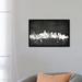 East Urban Home Blackboard Skyline Series: Boston, Massachusetts, USA Painting Print on Wrapped Canvas, in Black/Gray/White | Wayfair