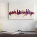 East Urban Home Skyline Series: Denver, Colorado, USA on Beige Painting Print on Wrapped Canvas Metal | 40 H x 60 W in | Wayfair