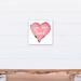 Harriet Bee Cayucos You Are Loved Painted Heart Canvas Art Canvas in Pink | 12 H x 12 W x 1.25 D in | Wayfair A2FC07A5873340D2858EDF5A26C93CEF