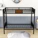 Morefield Twin over Twin Standard Bunk Bed by Mason & Marbles in Black/Brown | 67 H x 78 W x 78 D in | Wayfair 410A5C9AE6DA41A081E66F48D62C11B8