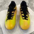 Adidas Shoes | Adidas Slip On With Laces Yellow Boys Cleats Size 2 | Color: Black/Yellow | Size: 2b