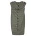 Anthropologie Dresses | Anthropologie Floreat Doubly Adorned Plaid Strapless Sheath Dress Size 10 A1 | Color: Gray | Size: 10