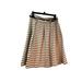 Kate Spade Skirts | Kate Spade Linen & Cotton Pleated Lined Skirt Black & White Stripe & Belt Size 6 | Color: Black/Cream | Size: 6