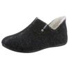 Hüttenschuhe VERBENAS "Yoi Gales", Damen, Gr. 38, schwarz (anthrazit), Textil, sportlich, Schuhe Pantoffeln Plüsch Hausschuh Hausschuh, Hausschuh, Homeslipper, Schlupfschuh mit kuscheligem Warmfutter