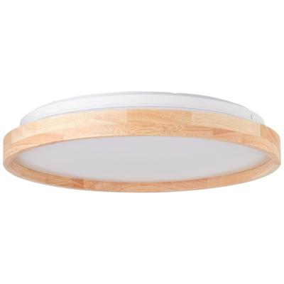 BRILLIANT Deckenleuchte "Alson", weiß (holz hell, weiß), Ø 39,5cm H: 6,5cm, Lampen, LED - Nature Style - 2500 Lumen, mit Memory-Funktion - Ø 39cm Image