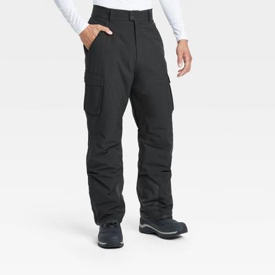 Men's Snow Sport Pants with 3M Thinsulate Insulation - All in Motion Black M