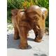 "Elephant Table 12\", Solid Wood, Hand Carved, Lamp Table, Plant Stand, Stool, Waxed"