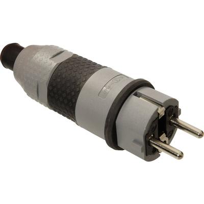 As-schwabe - as Schwabe 62232 Schutzkontaktstecker Kunststoff 230 v Grau IP54 Image