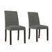 Avenue Greene Kenna Linen Upholstered Parsons Chairs- Set of 2