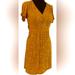 American Eagle Outfitters Dresses | American Eagle Yellow Floral Dress | Color: Yellow | Size: L