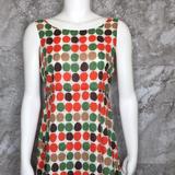 J. Crew Dresses | J. Crew Tank Mid Dress Polka Dots Size 4 | Color: Green/Red | Size: 4