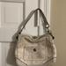 Coach Bags | Coach Chelsea Turn-Lock Jacquard And Leather Purse Ivory And Beige D06j-10141 | Color: White | Size: Os