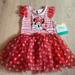 Disney Dresses | Disney Baby Infant Dress | Color: Red | Size: 3-6mb