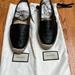 Gucci Shoes | Gucci Women’s 38.5 Black Espadrille W/ Gucci Symbol Leather Gently Worn Like New | Color: Black | Size: 8.5