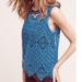 Anthropologie Tops | Anthropologie Deletta Teal Artisan Crochet Tank/ Vest | Color: Blue/Green | Size: L