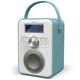 DAB/DAB+/FM Radio with Bluetooth, Mains and Battery Powered Portable DAB Radios Rechargeable Digital Radio with USB Charging for 10 Hours Playback