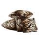 New Animal Design Pattern Safari Africa Brown Tiger Soft Faux Fur Fabric Cushion & Cover - 4 Sizes Available - Cushion Cover Only