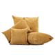 New Soft Luxury Crushed Chenille Gold Beige Fabric Designer Cushion Covers - 4 sizes Available - British Handmade - Cushion Cover Only
