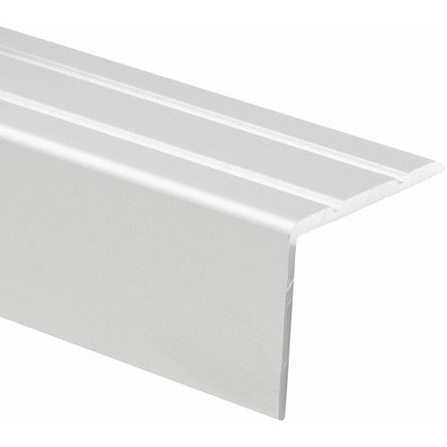 Winkelprofil Treppenkantenprofil Aluminium Selbstklebend Silber 24,5 x 20 mm – Silber