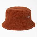 Dickies Red Chute Fleece Bucket Hat - Gingerbread Brown Size M (WHR14)