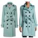 Burberry Jackets & Coats | Burberry Kensington Cashmere Trench Coat | Color: Blue/Green | Size: 2