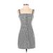 Hollister Casual Dress - Mini Square Sleeveless: White Print Dresses - Women's Size X-Small