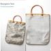 Anthropologie Bags | Laurence Maheo For Anthropologie Silk Tote Nwt | Color: Blue/Cream | Size: 14.5"H, 11.5"W, 0.25"D