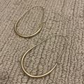 Anthropologie Jewelry | Anthropologie Lisbeth Gold Hoop Earrings | Color: Gold | Size: 3”L X 1.75”W