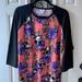 Lularoe Tops | 2x Lularoe Disney Randy Baseball Jersey | Color: Orange/Purple | Size: 2x