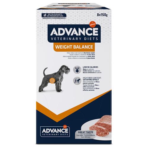 8x150g Advance Veterinary Diets Dog Weight Balance Hundefutter nass
