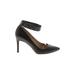 J.Crew Heels: Slip-on Stilleto Chic Black Solid Shoes - Women's Size 7 - Closed Toe