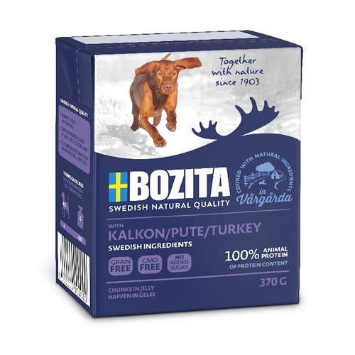 6x370g Bouchées en gelée Dinde Bozita - Pâtée pour chien
