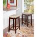 Linon Willamette Faux Leather Bar Stool (Set of 2) - Counter Height