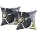 Outdoor Indoor Two All Weather Patio Throw Pillows in Botanical by Modway Polyester/Polyfill blend | 17.5 H x 17.5 W x 5 D in | Wayfair
