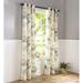 Plow & Hearth Thermologic Hydrangea Cotton Blend Room Darkening Curtain Pair Metal | 84 H x 40 W in | Wayfair 52F33