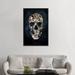 Wrought Studio™ Vintage Skull by Ali Gulec Graphic Art on Wrapped Canvas, Cotton in Black/Brown/Green | 48" H x 32" W x 1.5" D | Wayfair