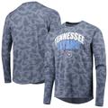 Men's MSX by Michael Strahan Navy Tennessee Titans Performance Camo Long Sleeve T-Shirt