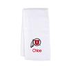 Infant Utah Utes Personalized Burp Cloth