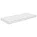 Ebern Designs Wall Shelf Floating Shelf Wall Mounted Display Shelf for Photo Frame, Metal in White | 1.5 H x 23.6 W x 9.3 D in | Wayfair