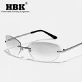 HBK The Matrix-Lunettes de soleil sans monture pour hommes et femmes lunettes de sport classiques