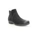 Women's Propet Waverly Suede Ankle Bootie by Propet in Black Suede (Size 8 M)