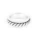 Braided Modernity,'Sterling Silver Band Ring with Braided Design'